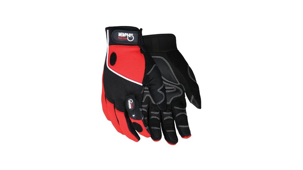 Memphis Glove Multi-task Red Spandex Synthet 127-924M, Unit PK
