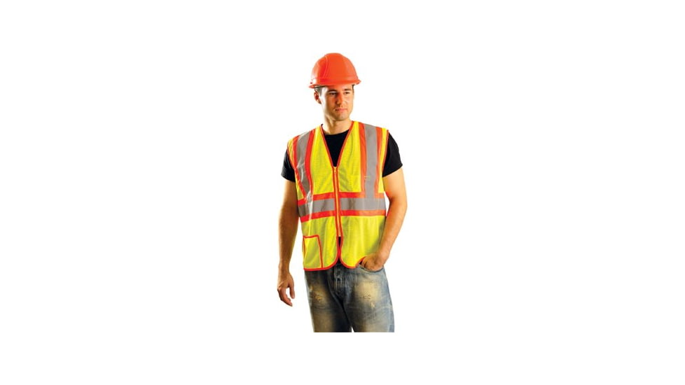 OccuNomix Occulux 2 Tone Mesh Vestw/zipp 5011147893, Unit EA