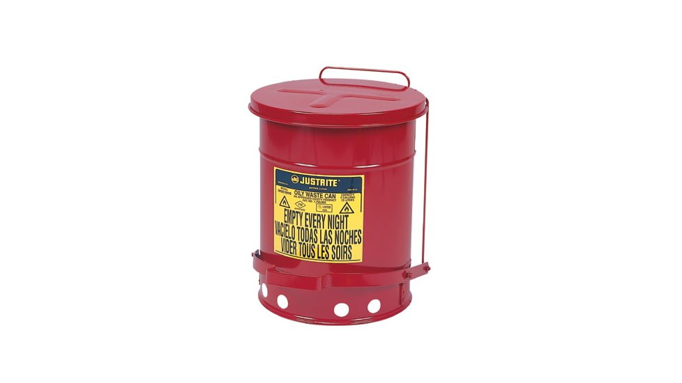 Justrite Oily Waste Can21 Gal Hand 400-09710, Unit EA