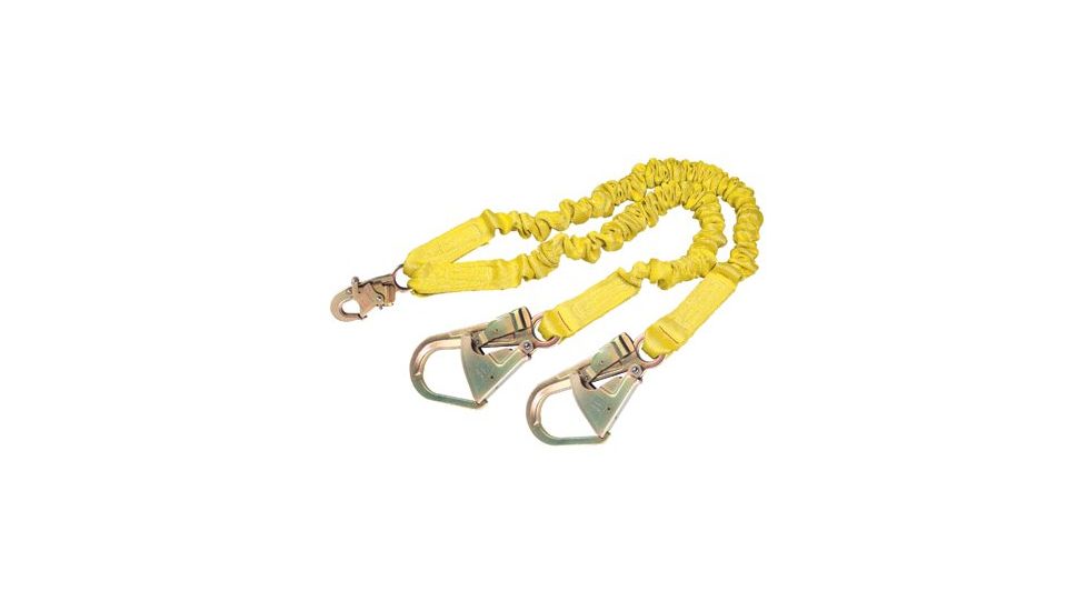 DBI-SALA 6ft ShockWave2 100% Shock Absorbing Lanyard, Yellow, Each 098-1244412