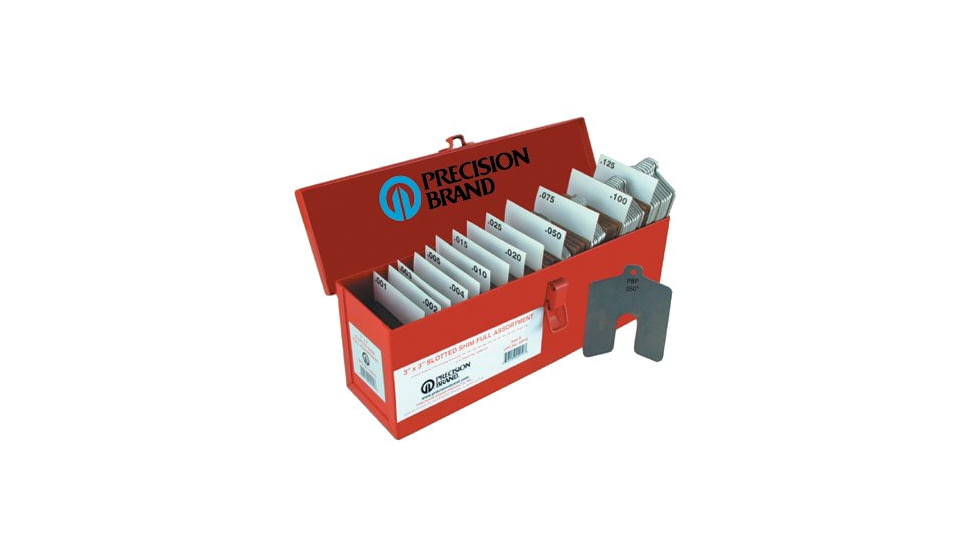 Precision Brand Size B 3inx3in Slotted Shim Sh 605-42955, Unit PK