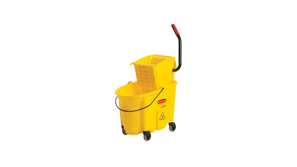 Rubbermaid Yellow Mopping Bucket And Wrin 640-7580-88, Unit EA