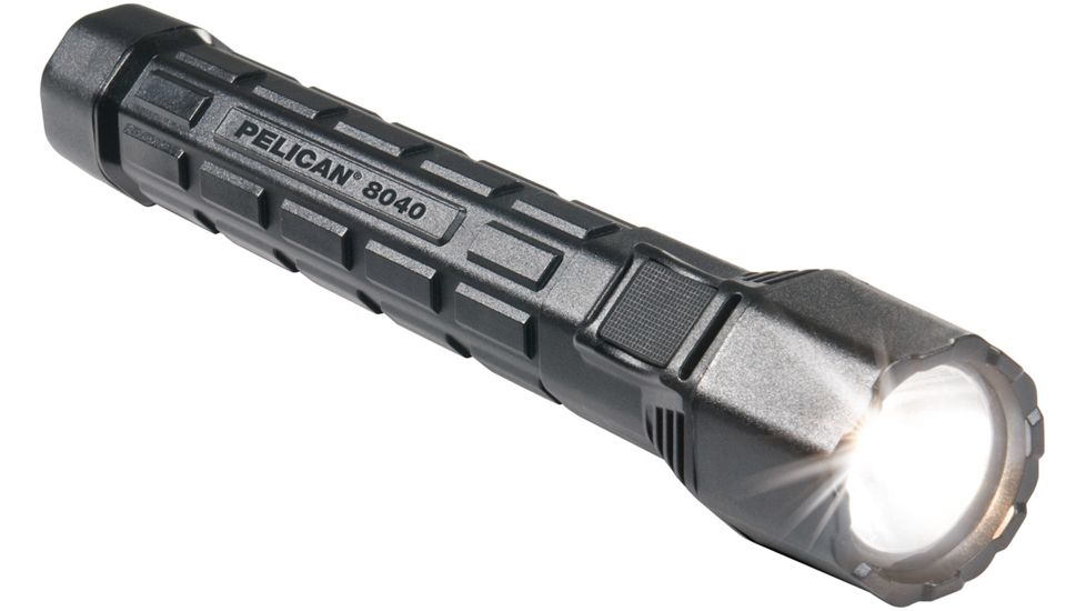 Pelican Flashlight 4c Rubber Black 8040-001-110, Unit EA