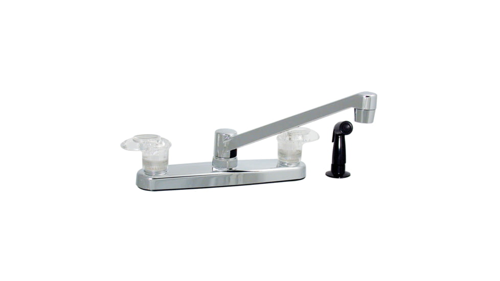 Phoenix Faucets By Valterra Catalina Two Handle 8 Kitchen Faucet w/ 8 Standard Spout And Side Spray Chrome, PF221361