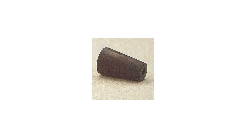Plasticoid Black Rubber Stoppers, One-Hole 8--M291