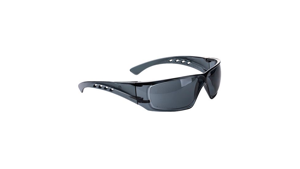 Portwest Clear View Safety Glasses, Smoke, PW13SKR
