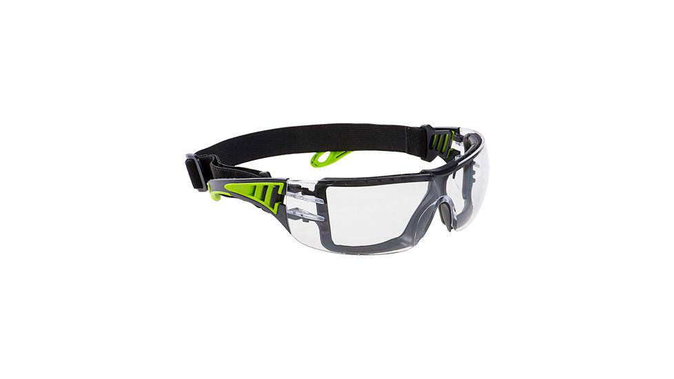 Portwest Tech Look Plus Glasses, Clear, PS11CLR