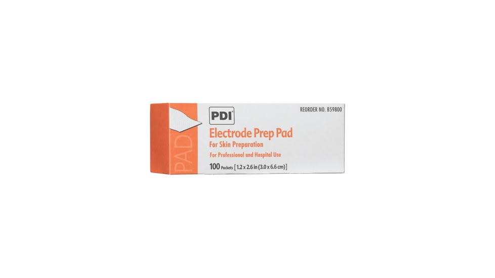 Professional Disposables Pad Electrode Skinprep PK100 B59800, Box