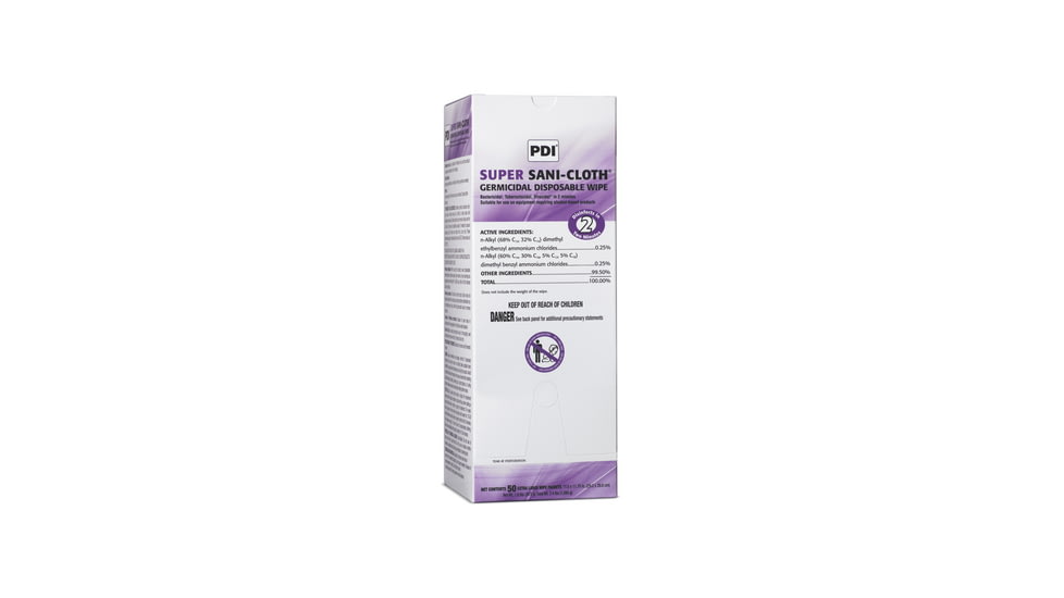 Professional Disposables Wipes Sanicloth Ind Wrapd PK50 U87295, Package