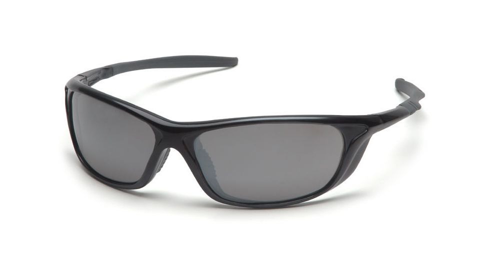 Pyramex Azera Safety Glasses - Silver Mirror Lens, Smoke Frame SMG4470D