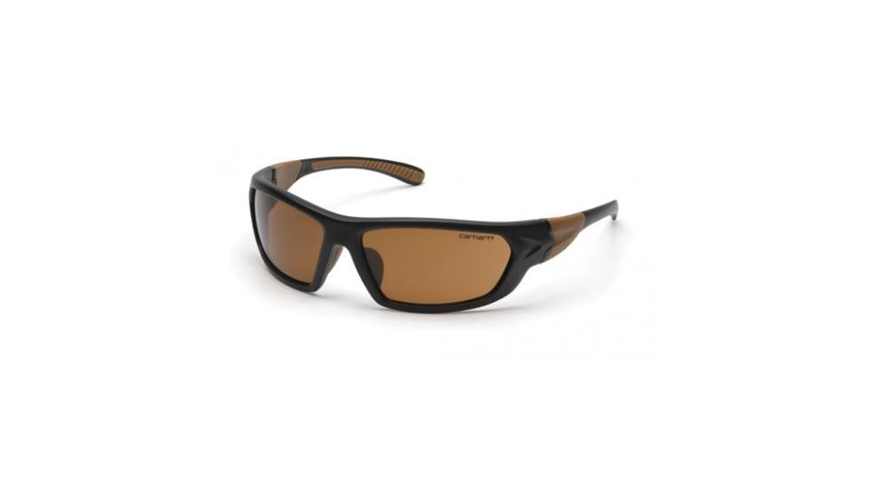 Pyramex Carbondale Safety Glasses, Sandstone Bronze Lens w/ Black/Tan Frame CHB218D