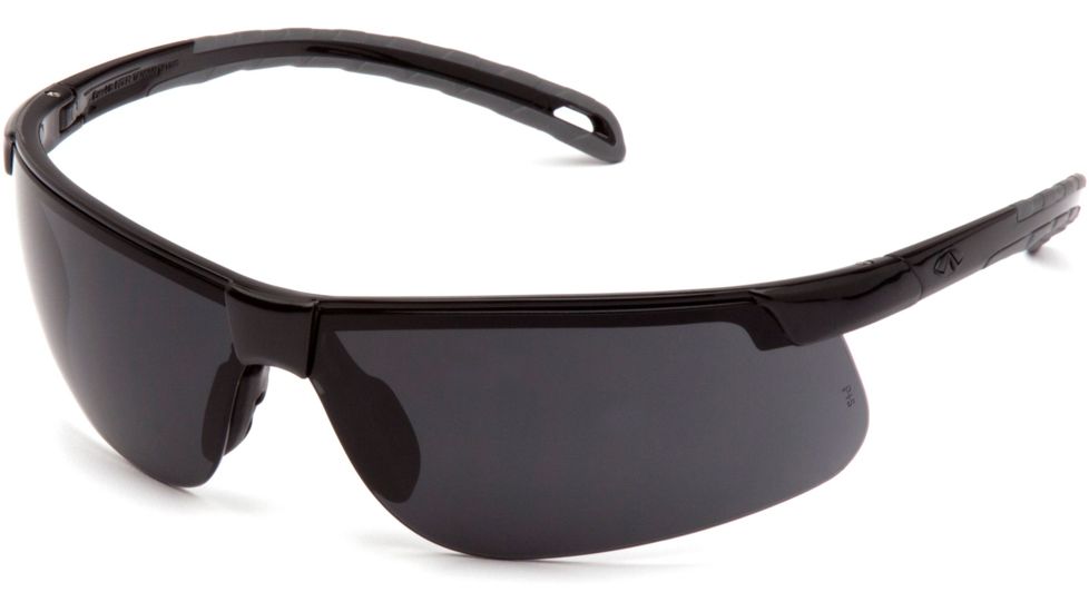 Pyramex Ever-Lite Ever-Lite Safety Glasses w/Dark Lens H2X Anti-Fog Lens, Black, SB8623DT