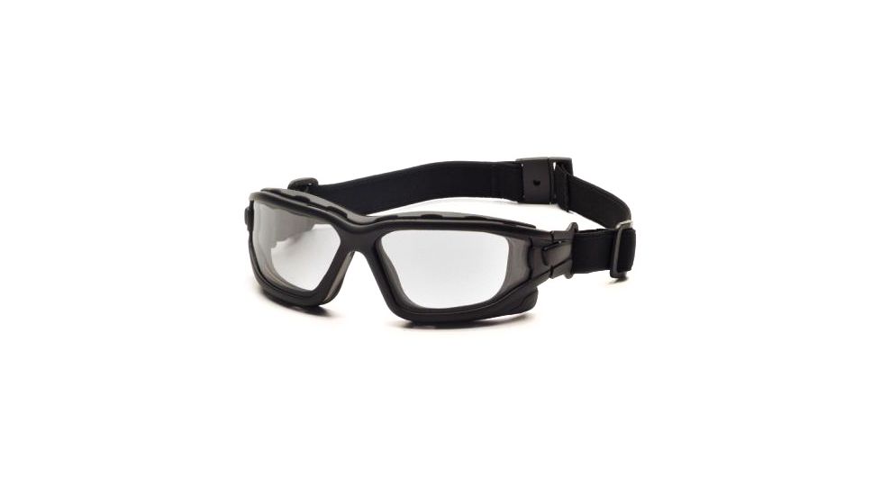 Pyramex I-Force Safety Glasses, Black Frame & Clear Anti-Fog Lens SB7010SDT