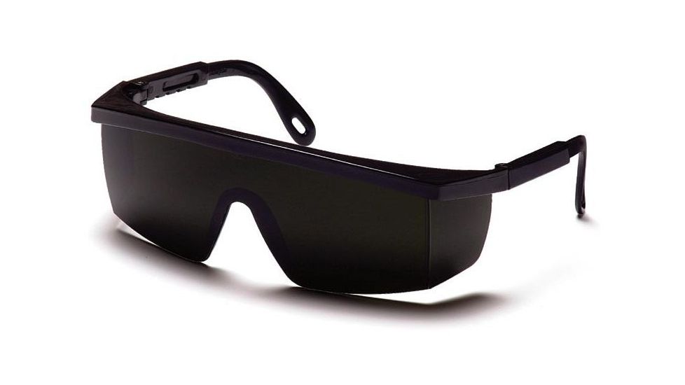 Pyramex Integra Safety Glasses - 5.0 IR Filter Lens Lens, Black Frame SB450SF