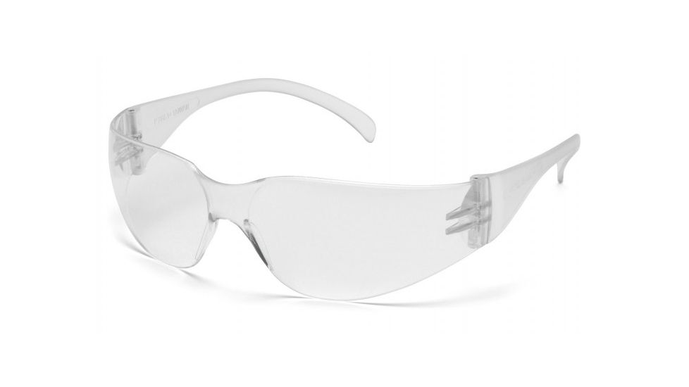 Pyramex Intruder Safety Glasses w/Clear-Uncoated Lens, Clear Frame S4110SUC