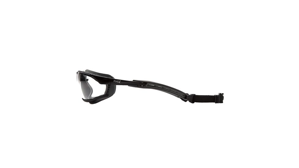 Pyramex Isotope Safety Glasses w/Clear H2MAX Anti-Fog Lens, Black, GB9410STM
