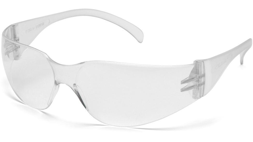 Pyramex Mini Intruder Safety Glasses - Clear Frame and Clear Anti-Fog Lens S4110SNT