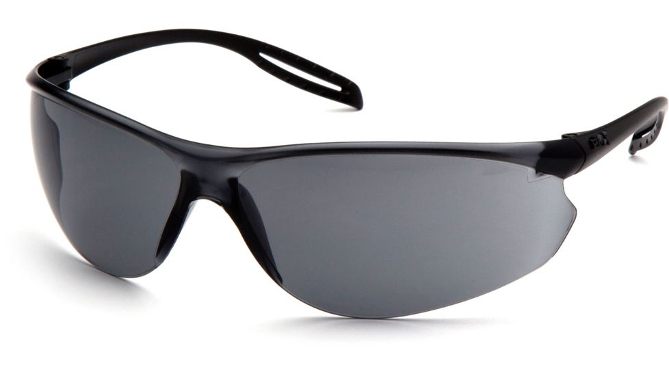 Pyramex Neshoba Safety Glasses w/Gray Anti-Fog Lens, Black, S9720ST