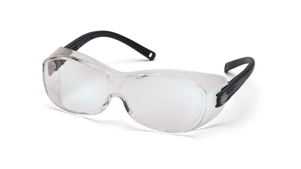Pyramex OTS Safety Glasses - Clear Lens, Black Frame S3510SJ