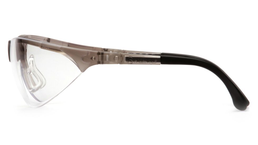 Pyramex Rendezvous Safety Glasses - Clear Anti-Fog Lens, Crystal Gray Frame SCG2810ST