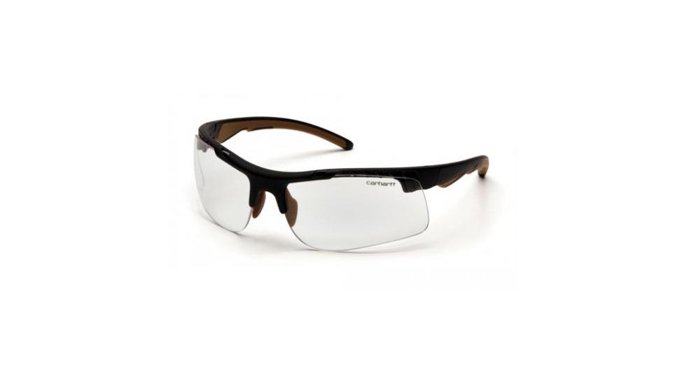 Pyramex Rockwood Safety Glasses, Clear Anti-Fog Lens w/ Black Frame CHB710DTCS