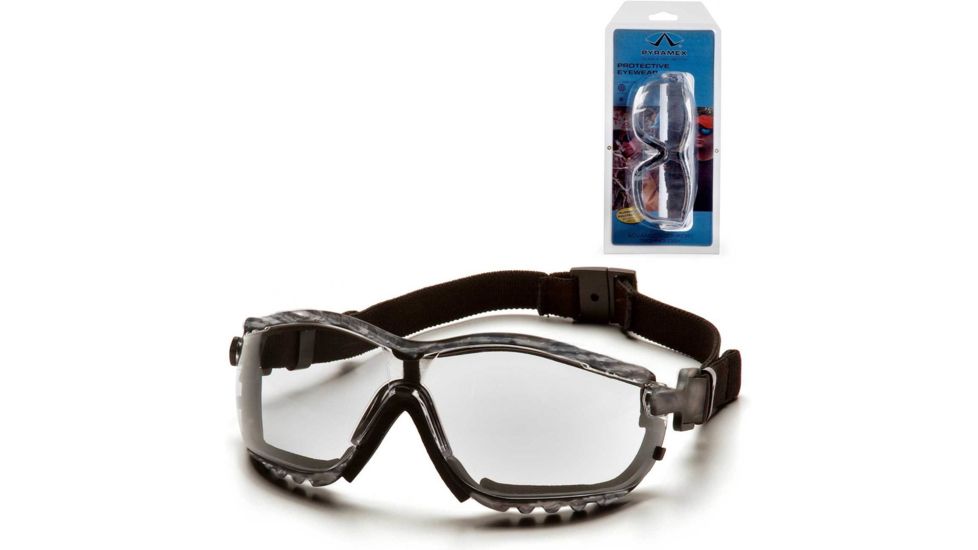 Pyramex V2G Safety Glasses - Clear Anti-fog Lens, Real Tree HW Frame GC1810ST5
