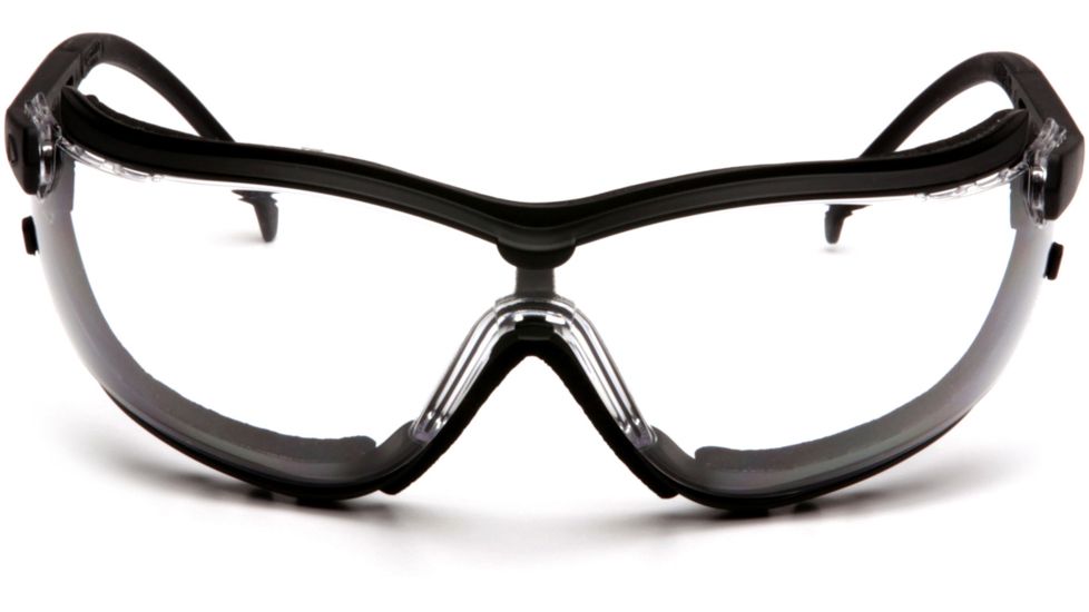 Pyramex V2G Safety Glasses w/Clear H2MAX Anti-Fog Lens, Black, GB1810STM