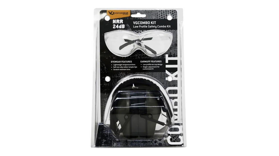 Pyramex VGCOMBO110 Low-Profile Combo Kit Scratch Resistant Clear Lens &amp; Frame W
