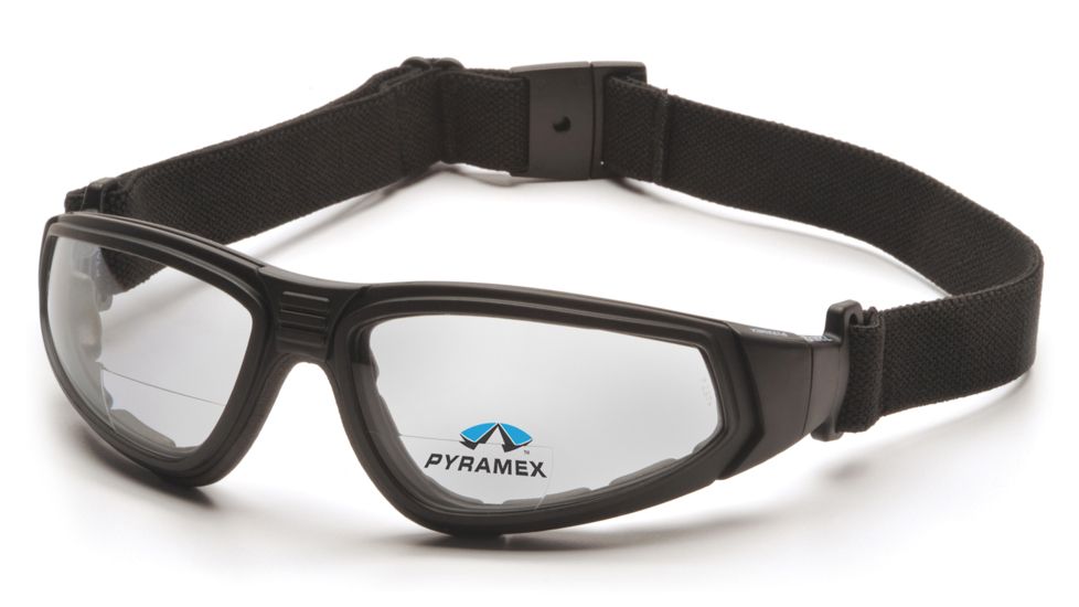 Pyramex XSG Reader Safety Glasses, Black Frame/Clear Anti-Fog + 2.5 Lens GB4010STR25