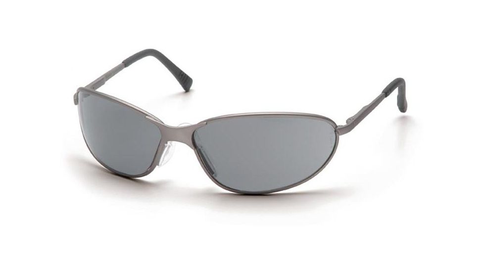 Pyramex Zone II Metal Safety Eyewear - Gray Lens, Gun Metal Frame SGM3320E