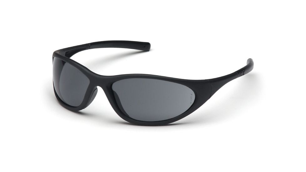 Pyramex Zone II Safety Glasses - Gray Lens, Matte Black Frame SB3320E