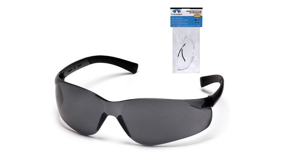Pyramex Ztek Safety Eyewear - Gray Lens, Gray Frame S2520S7