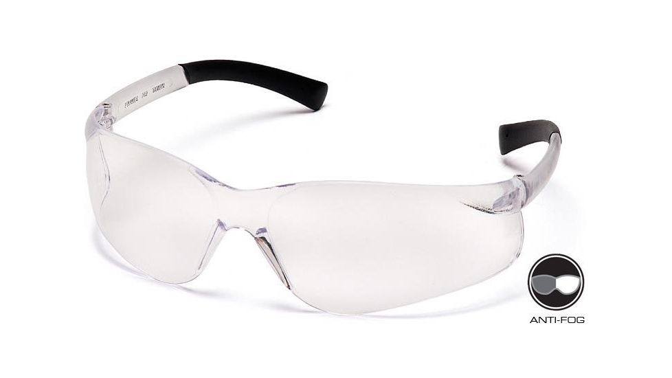 Pyramex Ztek Safety Glasses - Clear Anti -Fog Lens, Clear Frame S2510ST