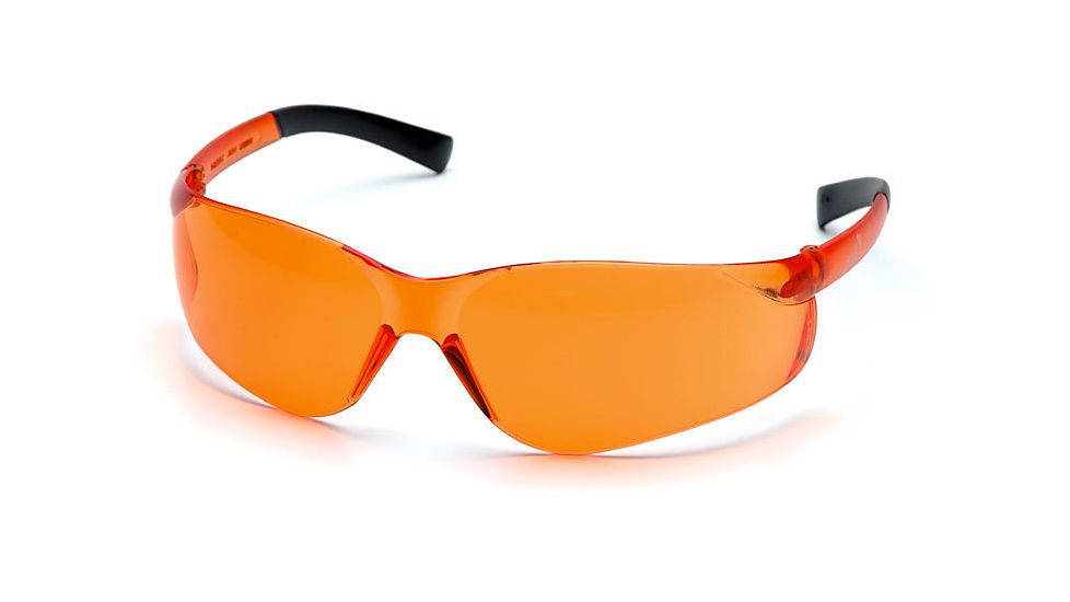 Pyramex Ztek Safety Glasses - Orange Lens, Orange Frame S2540S