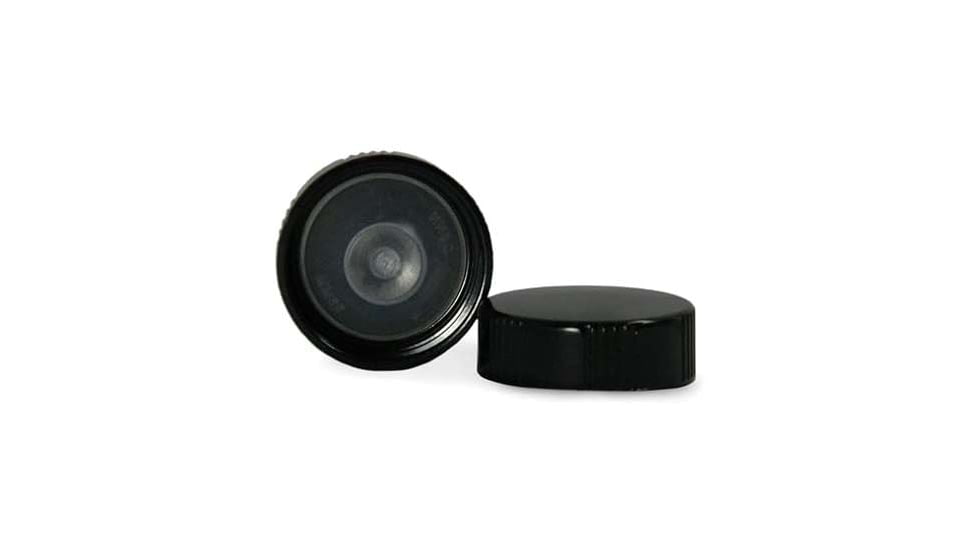 Qorpak Black Phenolic Screw Caps, Poly-Seal Liner, Qorpak 5045/12, Pack of 12