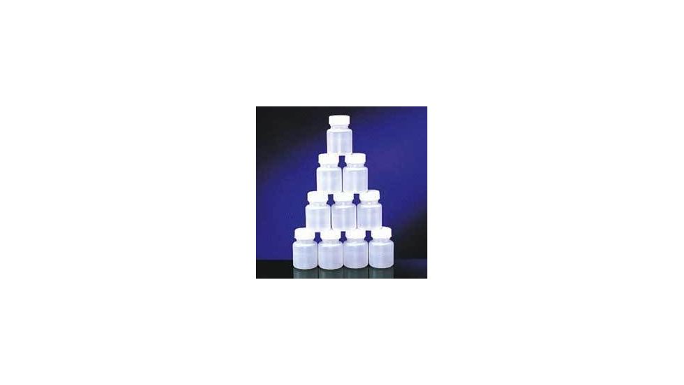 Qorpak Round Bottles, High-Density Polyethylene, Wide Mouth 7356G