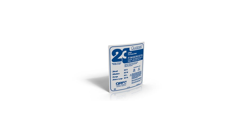 QRP Finger Cot Cleaned Xl PK1440 2CXL Finger Cot Cleaned Xl PK1440, Case of 28800