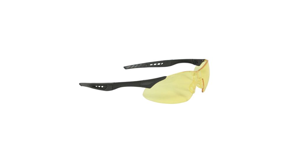 Radians Rock X-Treme Anti-Fog Shooting Glasses Amber Lens Black Frame