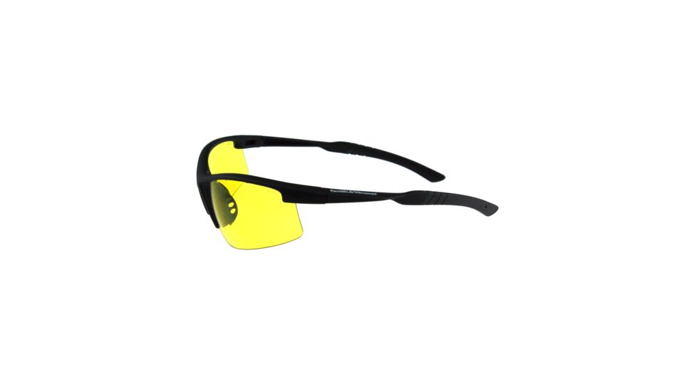 Radians SW104 Black Half Frame/Amber Lens, Black, One Size SW104-40C