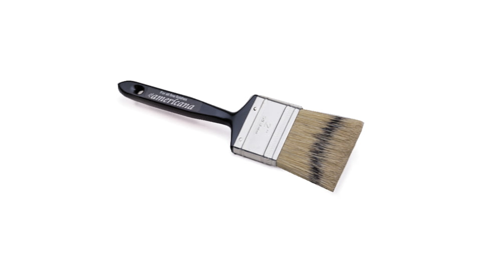 Redtree Industries Americana Fine Finish Natural Bristle Paint Brush 1, 1in, 12113