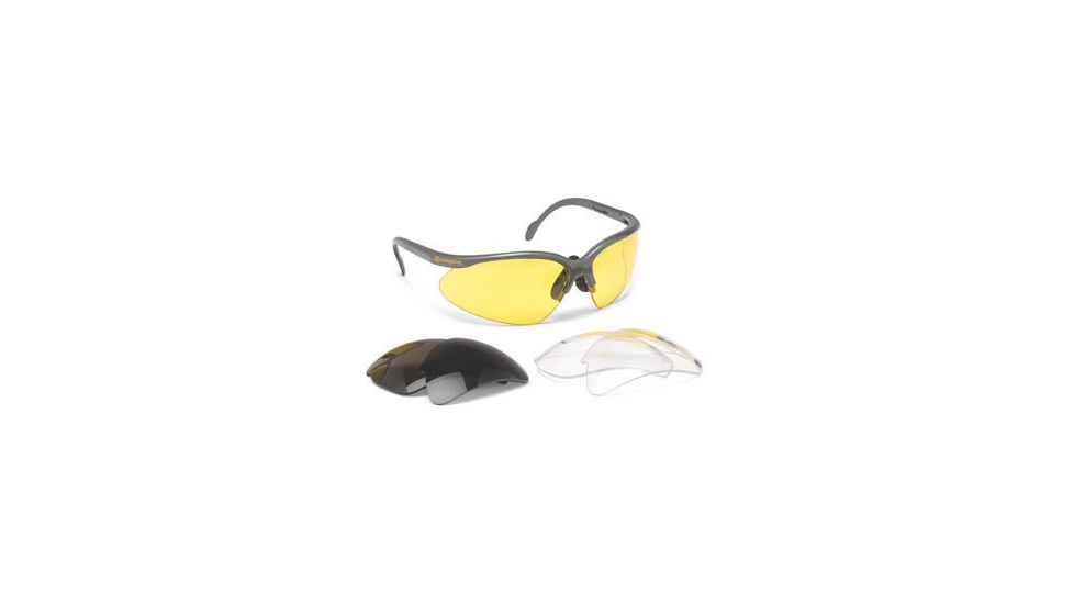 Remington T-63 Clear/Smoke/Amber Safety Glasses w/ case