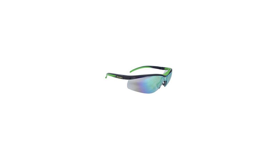 Remington T-71 Safety Glasses, Black Frame, Green Mirror Lens GRC