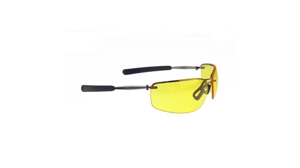 Remington T-82 Metal half frame safety glasses - Metal/Amber, One Size T82-40C