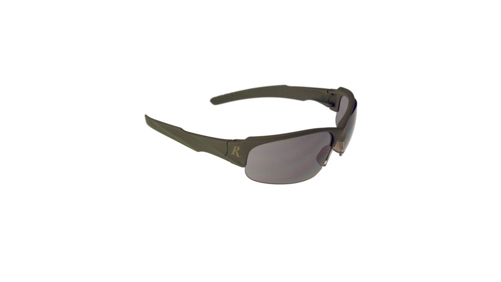 Remington T-83 Soft touch green frame safety glasses - Green/Smoke, One Size T83-20C