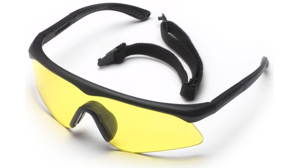 Revision Eyewear Sawfly Eyeshield Basic Kit, Frame Color: Black, Lens Color: Yellow