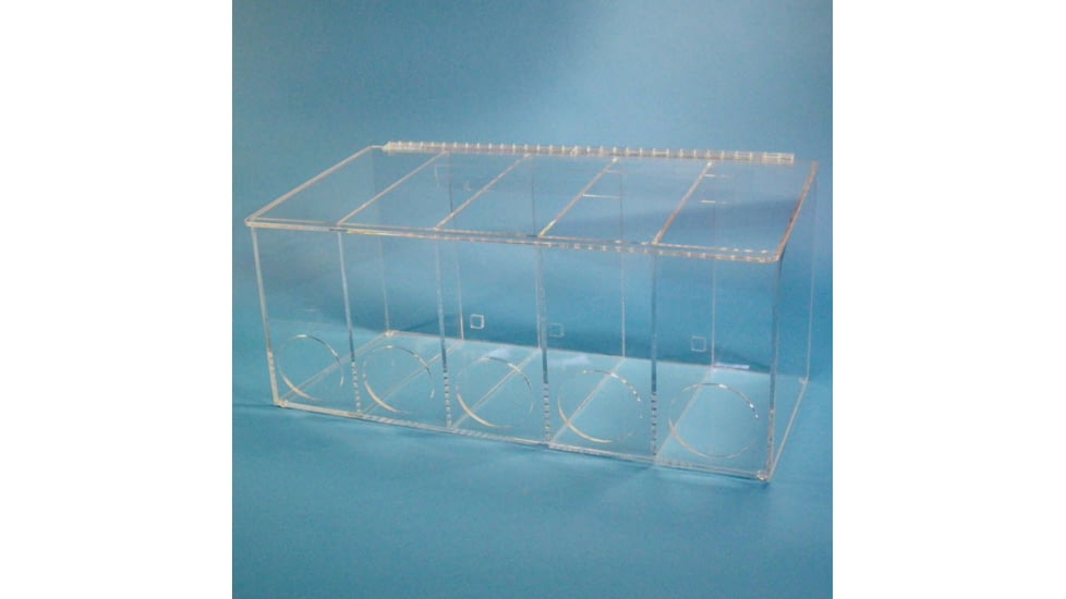 S-Curve Technologies Dispenser Glove 5slot-lid Petg GD-510 PETG, Unit EA