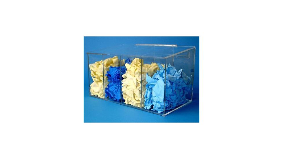 S-Curve Technologies Glove Dispenser 4-COMP Acrylic GD-405
