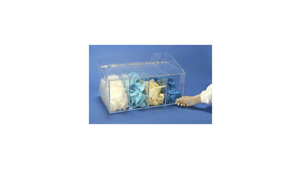 S-Curve Technologies Glove Dispenser 4CHAMBER Clear GD-400
