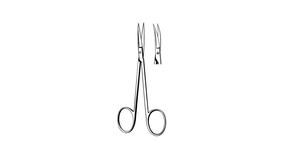 Sklar Iris Scissors Cvd 4.5 BOX/12 21-109