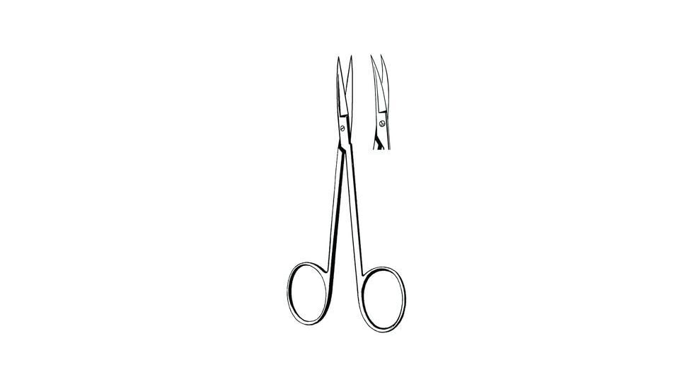 Sklar Scissor Iris 3.5IN Curved S/S 95-107